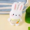 Muñeca de Peluche de Conejo Linda de Dibujos Animados Accesorios Original Suave Linda Cuerpo Completo Niña Conejo Bolso de Corazón Broche Muñeca