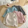 Cárdigan de punto liso de otoño, una pieza elegante de otoño/invierno para niñas, colección 2026