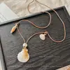 Collar Colgante Irregular Estilo Old Money Nuevo Estilo Chino para Mujer, Cadena Larga para Clavícula Estilo Étnico Simple