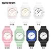 Reloj para Estudiante Transmisión en Vivo Venta Caliente Cuadrado Simple Luminoso Reloj de Examen Modelo Unisex Solo Muestra la Hora Reloj de Cuarzo