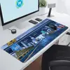 Alfombrilla de Ratón Romántica y Sanadora de Escena Bidimensional de Anime, Pad de Oficina Grande para Juegos de E-Sports, Borde Antideslizante