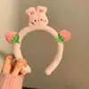Diadema Nueva de Trébol de Cuatro Hojas y Cabeza de Kitty para Otoño e Invierno, Diadema para Lavarse la Cara en Dormitorio Estudiantil, Accesorios para el Cabello de Felpa Creativos y Lindos