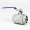 Válvula de Bola de Dos Piezas de Acero Inoxidable 304/316L Rosca Interna Engrosada de Servicio Pesado de Dos Piezas GB Q11F-25P