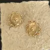 Pendientes de Girasol Calados Mismo Estilo de Blogger Moda de Nicho Elegantes Versátiles Simples Estilo Vacacional Pendientes Flotantes Sunburst