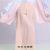 Traje de Danza para Mujer, Top de Gasa para Práctica de Danza China, Atuendo de Actuación con Falda Grande de Gasa en Estilo Antiguo