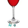 El nuevo anillo para copa de vino de vacaciones, anillo para copa de vino, anillo de hebilla colgante, anillo de identificación y otros estilos de una variedad de anillos para vino se pueden designar a voluntad