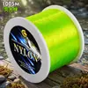 Venta al por mayor del fabricante 1005m Hilo de pesca de nylon verde fluorescente con alta resistencia a la tracción y alta capacidad de corte de agua para línea principal de caña de mar y pesca con señuelo