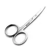 Herramientas para uñas acero inoxidable belleza maquillaje tijeras para uñas recortar cejas pestañas postizas vello nasal corte puntiagudo pegatinas