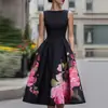 Vestido Plissado Sem Mangas Floral com Ajuste na Cintura - Novo da Amazon Europa e América - Cruzamento de Fronteira - Primavera/Verão 2026 para Mulheres