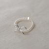 Anillo Nalan S925 de plata con cuentas de ágata, estilo coreano, con un toque fresco y dulce, R02275