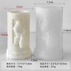 Jiahuimei Decorações de Natal Floco de Neve Vela Perfumada Cilíndrica Molde de Silicone