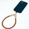 Cordón para Teléfono Móvil de Cuero de Gama Alta de Marca Reconocida con Textura de Grano, Colgante de Muñeca de Lujo Accesible, Correa para Muñeca, Llavero Sencillo
