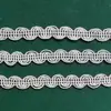 Cinto Curvo de Viscose Renda Curva Pequena Renda de Dentes Pequenos Cinto Curvo Pequeno Renda de Borda Média de Viscose Cinto de Renda para Vestuário