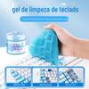 Limpeza de carro cola flexível carro multi-função saída de ar limpeza lama teclado doméstico adesivo cinza artefato limpeza limpeza produto