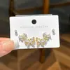 Conjunto de três peças de brincos de borboleta com enchimento de diamantes, delicados e para o dia a dia, com tarraxas de prata, luxo leve, super brilhantes com minúsculos diamantes, brincos de borboleta pequenos