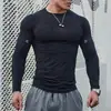 Body de Baloncesto de Secado Rápido para Hombre, Ropa Deportiva de Fitness, Entrenamiento Base, Juego al Aire Libre, Transpirable, de Manga Larga, Compresión