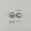Directo del fabricante: Accesorios de joyería de aleación en forma de corazón con incrustaciones de diamantes Xili Mimi, incluyendo botones decorativos con base