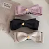 Pasador de Pelo Dorado con Forma de Corazón para Mujer, Pinza Vertical para la Parte Trasera de la Cabeza, Pinza Retorcida, Pinza Banana Grande de Doble Cara de Alta Gama