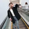 Chaqueta de Traje Pequeño para Mujer de Primavera y Otoño, Negra, Estilo Coreano, Holgada, Casual, Versátil, Chic, Popular en Internet, Top de Traje Pequeño