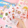 Adesivos de Planner Fofos de Desenho Animado para a Volta às Aulas, Papelaria DIY de Alta Qualidade, Arte Decorativa Menina, Marcadores em Caixa