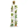 Suporte de Flores Móvel para Sala de Estar Luxo Leve Suporte de Plantas de Alta Qualidade Varanda de Chão Múltiplas Camadas de Ferro Armazenamento Prateleira para Vasos de Flores