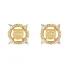 Pendientes DIY de Gama Alta Soporte para Perlas Aguja de Plata 925 Zirconia Cortada Accesorios de Material para Pendientes Caseros Fábrica Venta al por Mayor