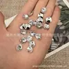 Rhinestones acrílicos cuadrados al por mayor de 10x10 mm, rhinestones de corte 3D con base de punta para ropa, accesorios de calzado y decoraciones hechas a mano