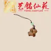 Colgantes de Cadena para Teléfono Móvil con Animales del Zodiaco Tallados en Madera de Datilero, Colgantes para Bolsos de Pareja con Animales del Zodiaco Tallados en Madera Yiming Xianyuan