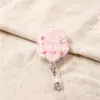 Porta-Crachá Retrátil de Acrílico com Texto, Porta-Crachá de Identificação, Clipe de Crachá Personalizado Fofo, Disponível para Atacado