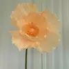 Gran Exhibición Decorativa Centro Comercial Arte en Papel Flor Amapola Papel Arrugado Hecho a Mano Kit de Materiales DIY Set 50 cm