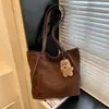 Bolso de Axila de Gran Capacidad Estilo Coreano Nuevo Estilo Otoño e Invierno 2025 Bolso Tote Simple Multiusos de Hombro Único y Doble Hombro
