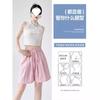 Pantalones Cortos de Seda de Hielo, Algodón y Lino para Mujer, Ropa de Verano Exterior, Pantalones Petite Yamamoto, Adelgazantes, Holgados, Casuales, a la Rodilla