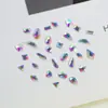 Venta caliente transfronteriza Mini taladro de uñas AB plano color mágico de cristal forma especial para uñas Decoración de joyería para uñas de celebridad de Internet