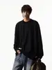 ANAN Dongdaemun Coreano Personal Shopper Prendas de Punto Cuello Henley Cálido Manga Larga Camiseta Casual Holgada Capa Base Top para Hombre