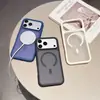 Funda de teléfono magnética a prueba de golpes con acabado mate más vendida en el extranjero para Apple 16ProMax, admite envío transfronterizo