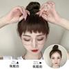 Perro Roer Flequillo Peluca Femenina Cabello Real Japonés Natural Delantero Flequillo Falso Segunda Dimensión Ceja Corta Fluida Cortina de Cabeza de Mar Pegatina