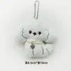Bolsa Pingente de Boneca Cachorrinho de Pelúcia Fofo Leite Colar Fofo Cachorro Estudante Temporada de Volta às Aulas Pequeno Presente Pingente de Chave