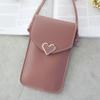 Nova Bolsa Transversal com Fecho, Transparente, com Tela Sensível ao Toque para Celular, para Mulheres, Retrô, Estudante, Cor Pura, Fivela, Carteira com Porta-Cartões, Celular