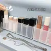 Caja de almacenamiento de pared de tres compartimentos para puertas de gabinete de espejo, baño sin taladro, transparente, simple, caja divisoria para lápiz labial y cosméticos