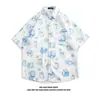 Ilha de Hainan Camisa Floral de Manga Curta Roupa de Praia Sanya Havaí Tailândia Viagem Masculina Casal Casual Solta