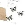 Pingentes Esmaltados de Borboleta Colorida para Fazer Brincos e Penduricalhos de Orelha, Materiais para Acessórios de Joias Artesanais, Pingentes DIY