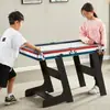 Mesa de futbolín para entretenimiento en casa 4 en 1 mesa multiusos de futbolín/billar/hockey sobre hielo/tenis de mesa