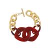 9 Colores Disponibles Elegante Cadena de Acrílico y Aluminio con Hebilla Ot Estilo Minimalista Comercio Exterior al por Mayor Suministro Directo al Extranjero Accesorio para la Muñeca