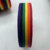 En Stock Cinta Tejida de Poliéster-Algodón Arcoíris de Siete Colores con Ribete Tejido Intercolor en Espiga de Sarga Accesorios de Tela al por Mayor