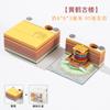 Caderno com Pavilhões Estilo Chinês, Escultura de Papel 3D, Decoração de Mesa Fofa e Criativa, Caixa Surpresa da Moda