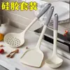 Espátula de Silicona Juego de Utensilios de Cocina Cuchara Colador Resistente a Altas Temperaturas Grado Alimenticio Antiadherente Sartén Suministros de Cocina Domésticos Herramientas