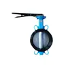 Manípulo válvula borboleta wafer D71X-10Q esfera assento de borracha quadrado esfera placa de esmerilhamento linha central válvula borboleta