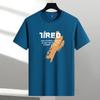 Modal 2024 Verão Novo Estilo Camiseta Fina de Manga Curta Moda Masculina Marca Ins Solta Meia-manga Top para Meninos