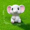 Novo Elefante Pequeno Dods Micro Paisagismo Jardinagem DIY Decoração de Paisagismo Acessórios Fofo Elefante Pequeno Dods Ornamento de Resina para Desktop