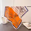 Estilo Polavocal patrón de espiga sensación de algodón lino cuadrado pequeño pañuelo de seda imitación terciopelo turbante chal pañuelo solar bufanda para mujer